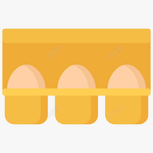鸡蛋纸箱超市50扁平图标svg_新图网 https://ixintu.com 扁平 纸箱 超市 鸡蛋