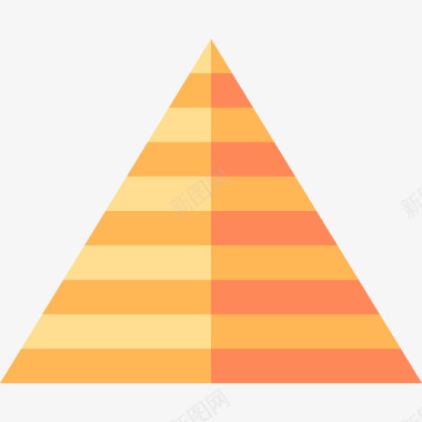 金字塔埃及48平坦图标图标