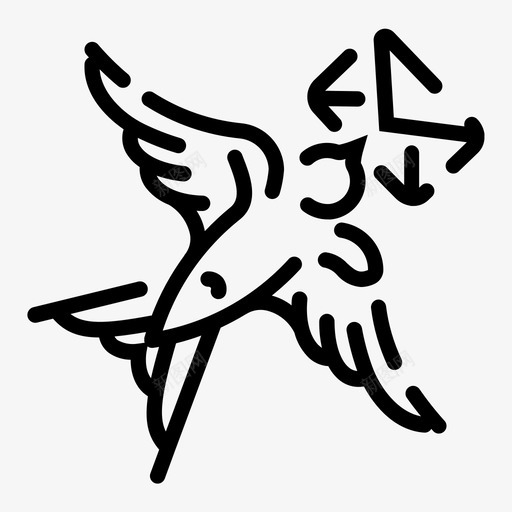 带字母的燕子鸟邮件图标svg_新图网 https://ixintu.com 动物 字母 带字 样式 母的 燕子 类和 邮件 鸟类