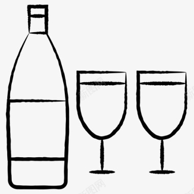 饮料瓶子杯子图标图标