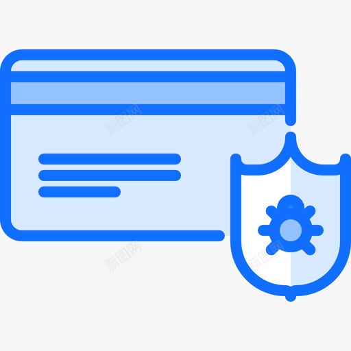 安全支付数据保护34蓝色图标svg_新图网 https://ixintu.com 安全支付 数据保护34 蓝色