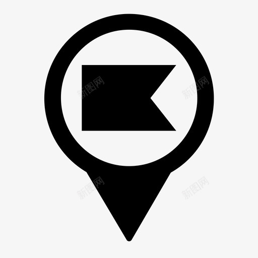 地图针位置附近图标svg_新图网 https://ixintu.com 位置 地图 地点 旅行 附近