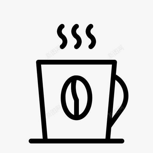 咖啡咖啡因卡布奇诺图标svg_新图网 https://ixintu.com 卡布 咖啡 咖啡因 咖啡豆 奇诺 浓缩