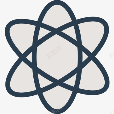 原子商业362线性颜色图标图标