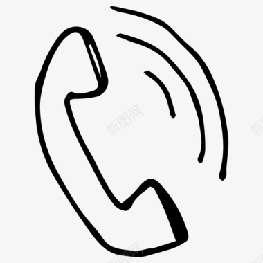 电话对话对话涂鸦图标图标