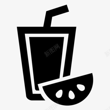 果汁饮料食物图标图标
