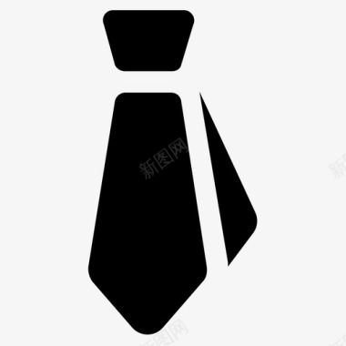 时尚领带领带制服领带图标图标