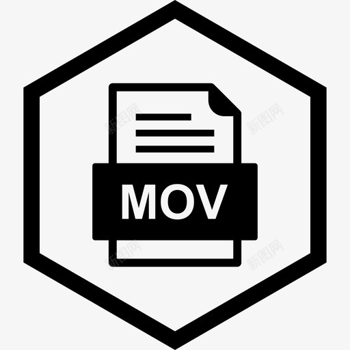 mov文件文件文件类型格式图标svg_新图网 https://ixintu.com 41种文件格式 mov文件文件 文件类型 格式