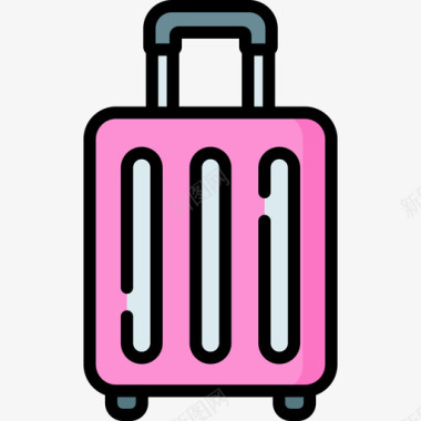 旅行箱249旅行箱线性颜色图标图标