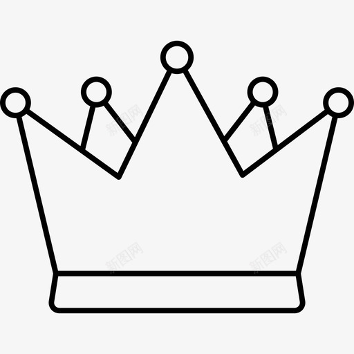 皇冠成就奖励图标svg_新图网 https://ixintu.com 商业金融图标 国王 奖励 成功 成就 皇冠