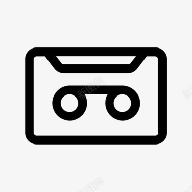 录音机盒式磁带收音机图标图标