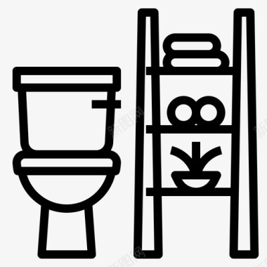 卫生间浴室家居用品图标图标