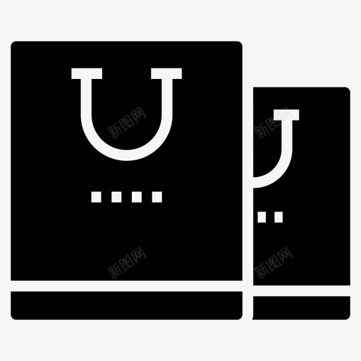 购物袋杂货袋手提袋图标svg_新图网 https://ixintu.com 使用 元素 城市 字形 手提袋 杂货 用的 袋子 购物袋 重复