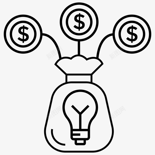 商业理念金融理念生成创意创造图标svg_新图网 https://ixintu.com 一系列 分析 创意 创新 创造 商业 新发展 理念 生成 进步 金融