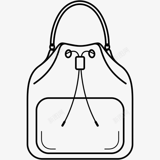 背包包手提包图标svg_新图网 https://ixintu.com 包 手提包 皮革 背包 钱包