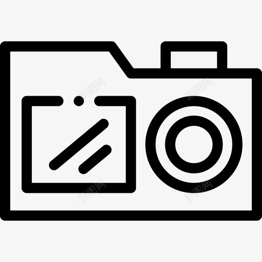 照相机摄影65线性图标svg_新图网 https://ixintu.com 摄影 照相机 线性