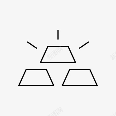 黄金银行金条图标图标