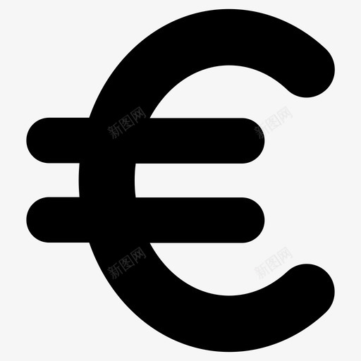 欧元货币欧元符号图标svg_新图网 https://ixintu.com 付款 欧元 欧元符号 货币