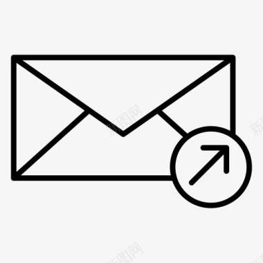 发送邮件传递消息图标图标