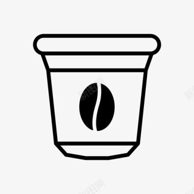 咖啡胶囊咖啡机浓缩咖啡图标图标