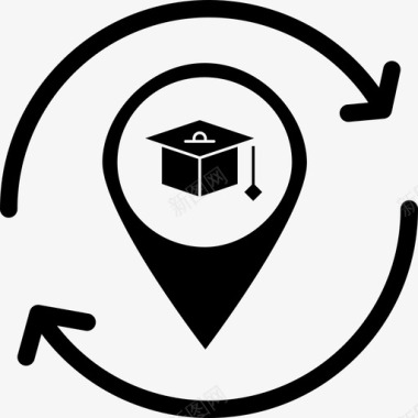 学校教育地图图标图标