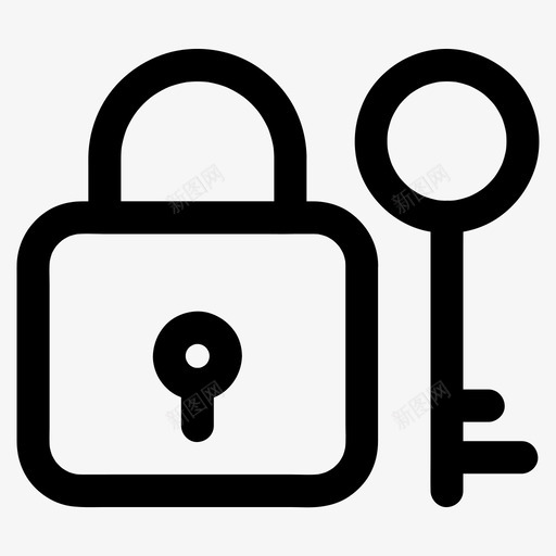 锁钥匙储物柜密码图标svg_新图网 https://ixintu.com 储物柜 安全 密码 钥匙