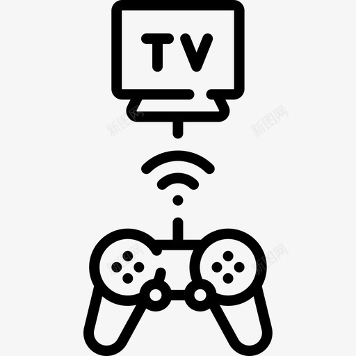 Gamepad互联网技术19线性图标svg_新图网 https://ixintu.com Gamepad 互联网技术19 线性