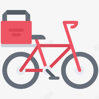 自行车快餐75平板图标图标