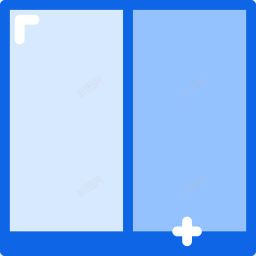 矩形ui界面30蓝色图标svg_新图网 https://ixintu.com ui界面30 矩形 蓝色