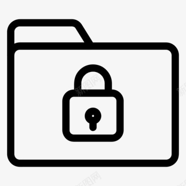 文件夹锁密码保护图标图标