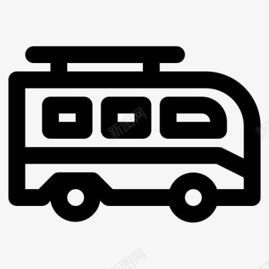 旅行车假日大众巴士图标图标