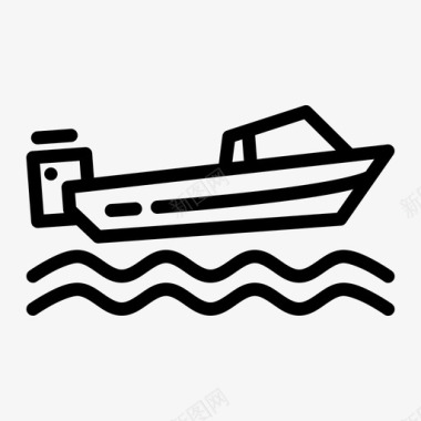 船海快艇图标图标