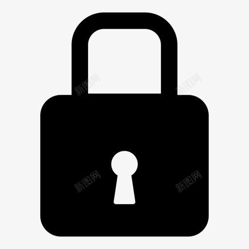 锁访问挂锁图标svg_新图网 https://ixintu.com 保护 安全 密码 挂锁 访问 锁 锁pt2
