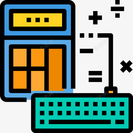 数学教育215线颜色图标svg_新图网 https://ixintu.com 教育215 数学 线颜色