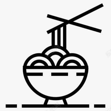 面条碗快餐意大利料理图标图标