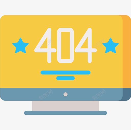 404错误web托管37平面图标svg_新图网 https://ixintu.com 404错误 web托管37 平面