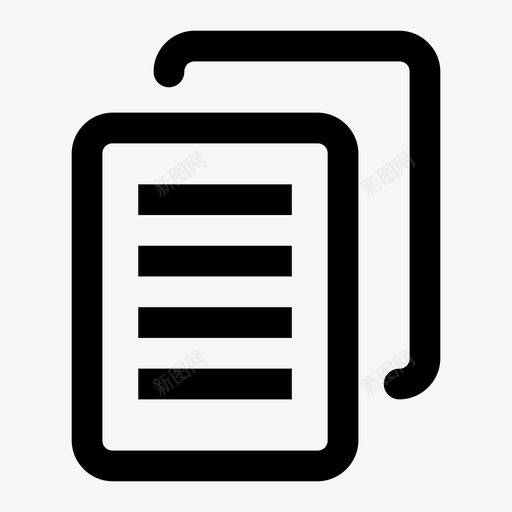 复制文档纸张图标svg_新图网 https://ixintu.com 复制 文档 纸张 重复