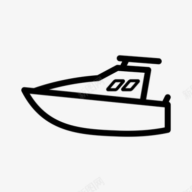 游艇船游船图标图标