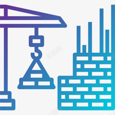 起重机施工94坡度图标图标