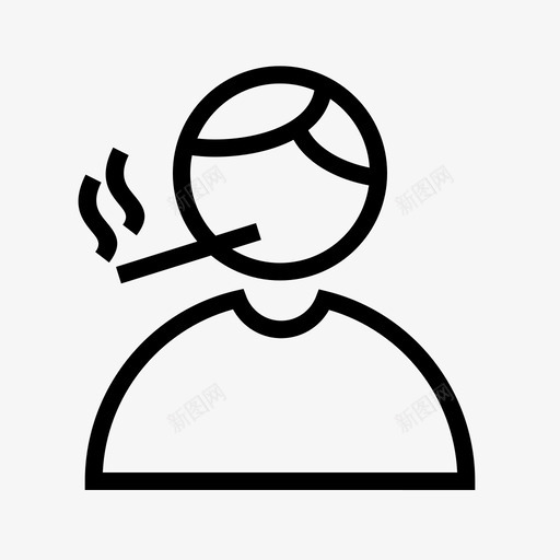 吸烟禁止吸烟不健康图标svg_新图网 https://ixintu.com 不健康 吸烟 禁止吸烟
