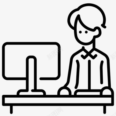 男人工作生意商人图标图标