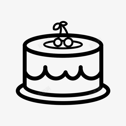 蛋糕巧克力蛋糕圣诞蛋糕图标svg_新图网 https://ixintu.com 圣诞蛋糕 巧克力蛋糕 甜点 糕点 蛋糕