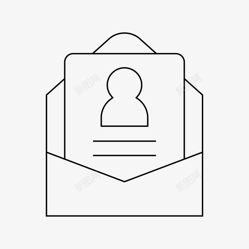 发送薄薄的信件信件简历图标svg_新图网 https://ixintu.com 信件 发送 简历 薄薄的