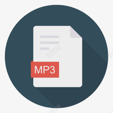 Mp3数字营销134循环图标图标