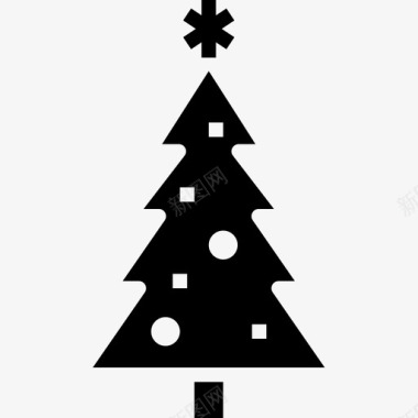 圣诞树圣诞189填充图标图标