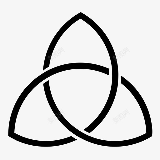 神圣的三合会艺术几何学图标svg_新图网 https://ixintu.com 三合 几何学 合会 圣像 神圣 神秘主义 艺术