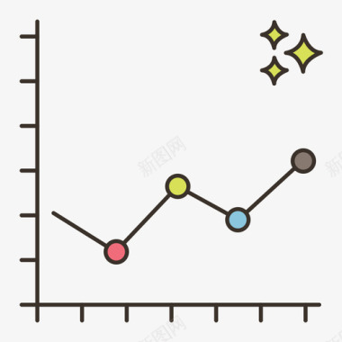 线图数据分析12线颜色图标图标
