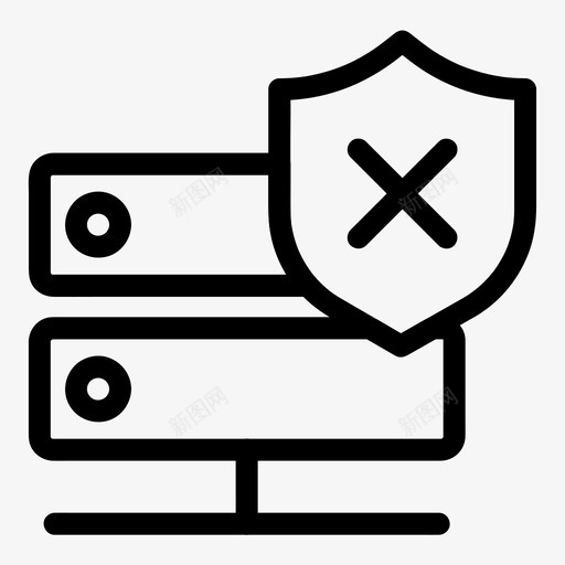 数据警告拒绝安全图标svg_新图网 https://ixintu.com 安全 拒绝 数据警告 服务器 病毒