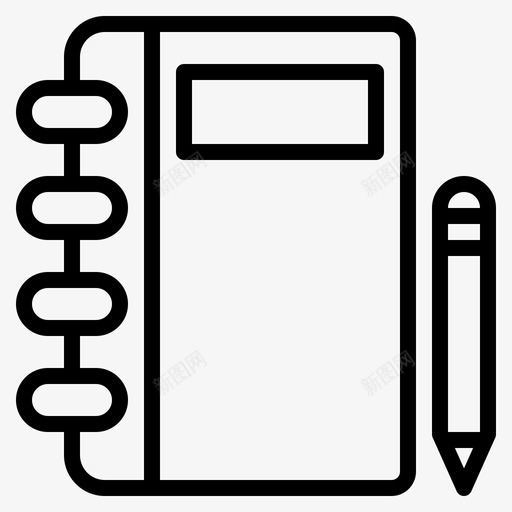 议程书笔记本图标svg_新图网 https://ixintu.com 书 笔记本 议程 钢笔 铅笔