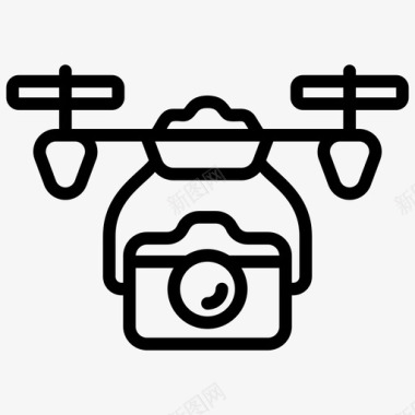 无人机摄影相机无人机摄像头无人机摄像机图标图标